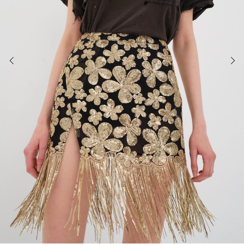 For Love and Lemons Colette Mini Skirt
